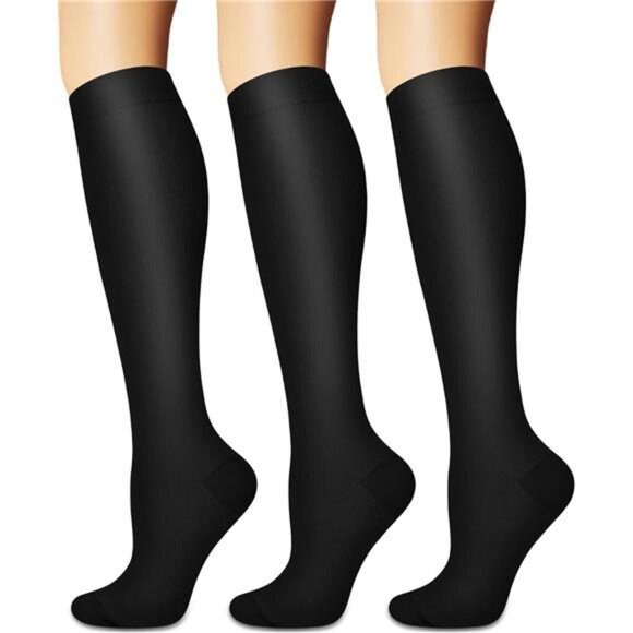 Compression Socks for Women and Men Circulation (3 Pairs) is Best Support - Picture 1 of 6